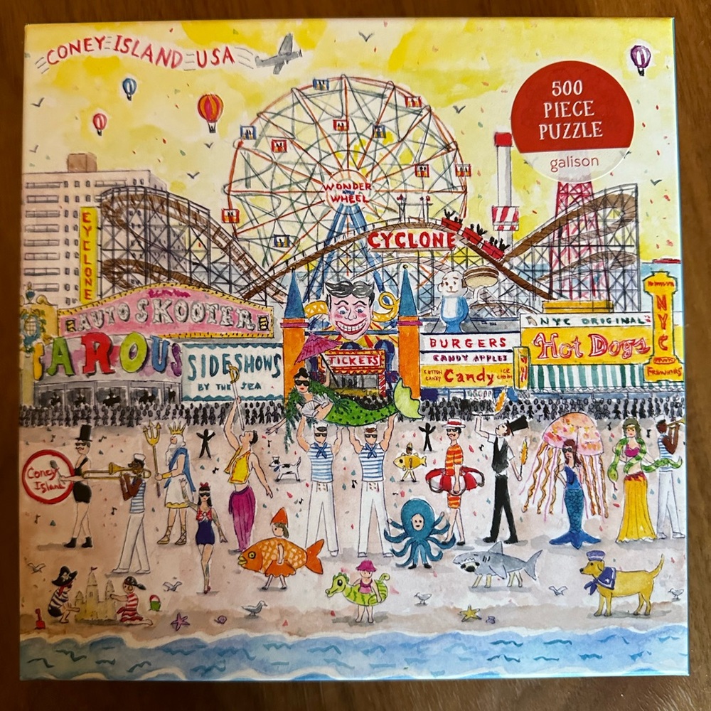 Galison Michael Storrings 500 Piece Jigsaw Puzzle (puzzle pieces still in bag)